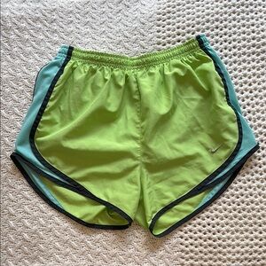 Nike Green and Blue Athletic Shorts Lightweight Performance